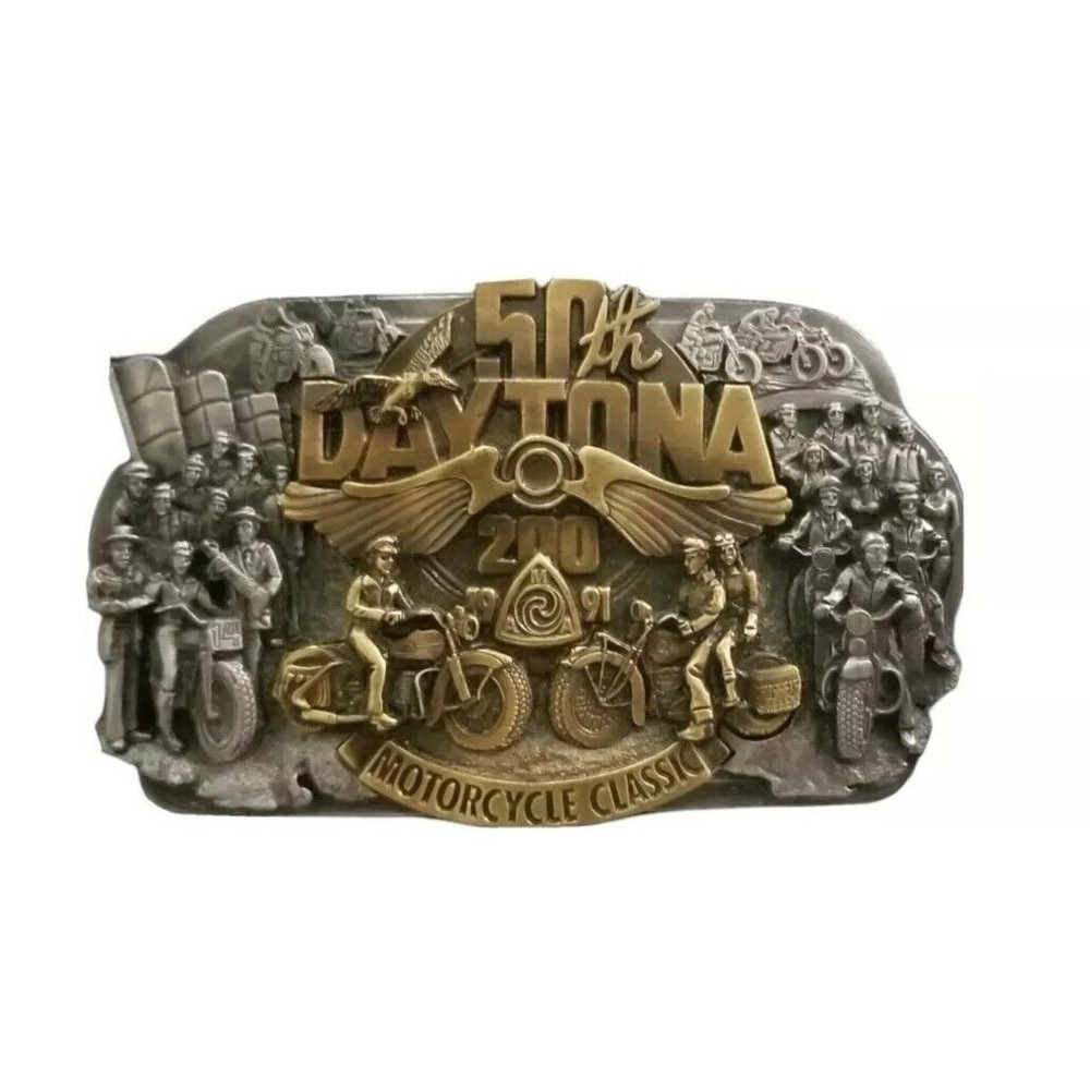 Ed Kretz SR. Daytona 200 50th Anniversary Belt Buckle